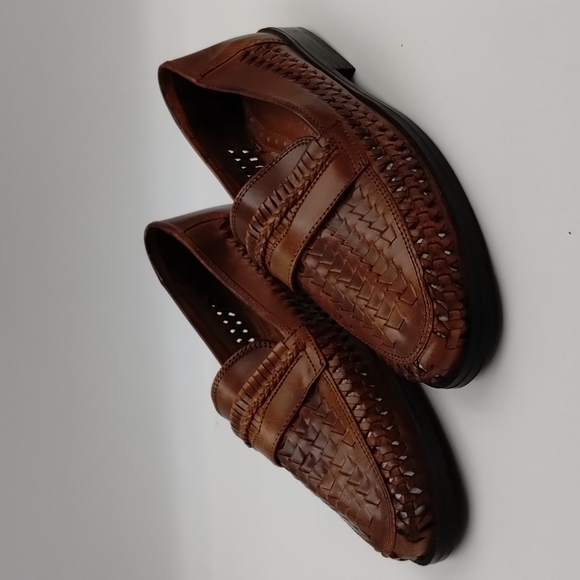 Georgio Brutini Huarache Napoli Slip On Loafers Size 10 Brown - Picture 2 of 7
